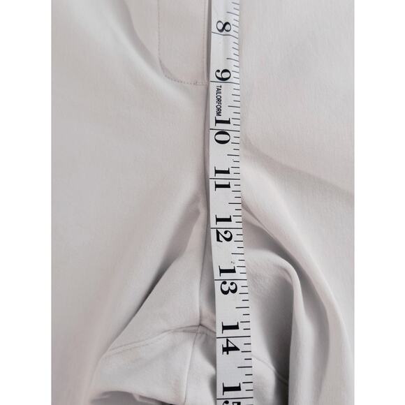 Spanx Elastic Waist Pants Women's Sz 1X White Straight Crop Leg Stretch Pull-on - Picture 7 of 15